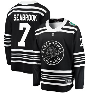Breakaway Fanatics Branded Youth Brent Seabrook Chicago Blackhawks 2019 Winter Classic Jersey - Black