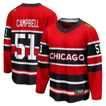 Breakaway Fanatics Branded Youth Brian Campbell Chicago Blackhawks Red Special Edition 2.0 Jersey - Black