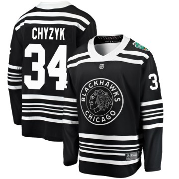 Breakaway Fanatics Branded Youth Bryn Chyzyk Chicago Blackhawks 2019 Winter Classic Jersey - Black