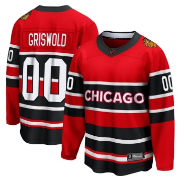 Breakaway Fanatics Branded Youth Clark Griswold Chicago Blackhawks Red Special Edition 2.0 Jersey - Black