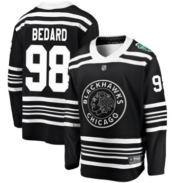 Breakaway Fanatics Branded Youth Connor Bedard Chicago Blackhawks 2019 Winter Classic Jersey - Black