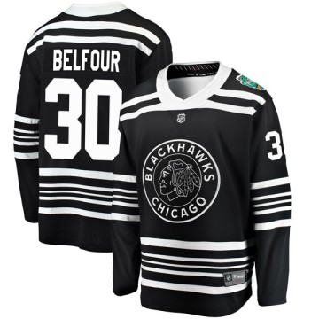 Breakaway Fanatics Branded Youth ED Belfour Chicago Blackhawks 2019 Winter Classic Jersey - Black