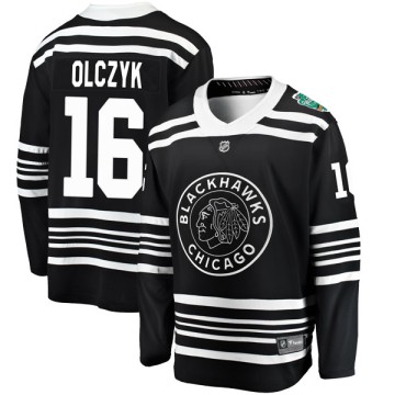 Breakaway Fanatics Branded Youth Ed Olczyk Chicago Blackhawks 2019 Winter Classic Jersey - Black