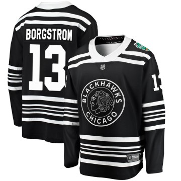 Breakaway Fanatics Branded Youth Henrik Borgstrom Chicago Blackhawks 2019 Winter Classic Jersey - Black