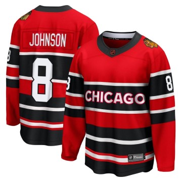 Breakaway Fanatics Branded Youth Jack Johnson Chicago Blackhawks Red Special Edition 2.0 Jersey - Black