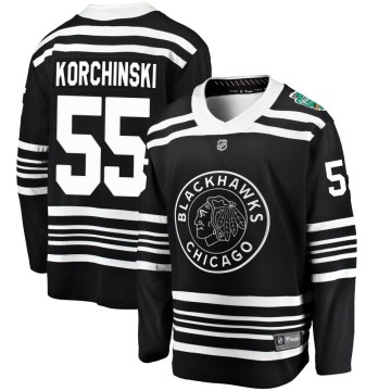 Breakaway Fanatics Branded Youth Kevin Korchinski Chicago Blackhawks 2019 Winter Classic Jersey - Black
