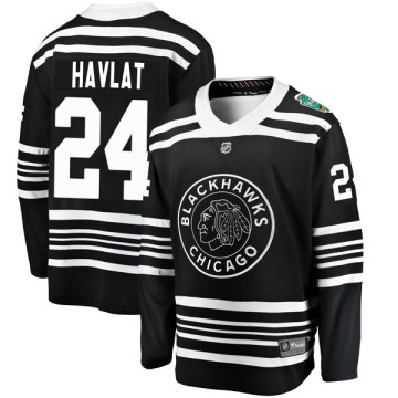Breakaway Fanatics Branded Youth Martin Havlat Chicago Blackhawks 2019 Winter Classic Jersey - Black
