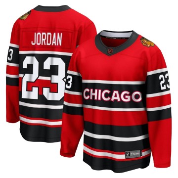 Breakaway Fanatics Branded Youth Michael Jordan Chicago Blackhawks Red Special Edition 2.0 Jersey - Black