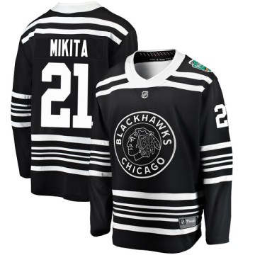 Breakaway Fanatics Branded Youth Stan Mikita Chicago Blackhawks 2019 Winter Classic Jersey - Black