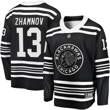 Premier Fanatics Branded Men's Alex Zhamnov Chicago Blackhawks Breakaway Alternate 2019/20 Jersey - Black