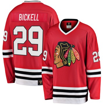 Premier Fanatics Branded Men's Bryan Bickell Chicago Blackhawks Breakaway Red Heritage Jersey - Black