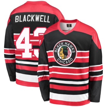 Premier Fanatics Branded Men's Colin Blackwell Chicago Blackhawks Breakaway Heritage Jersey - Red/Black