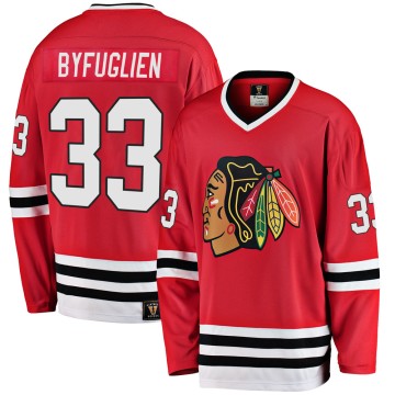 Premier Fanatics Branded Men's Dustin Byfuglien Chicago Blackhawks Breakaway Red Heritage Jersey - Black