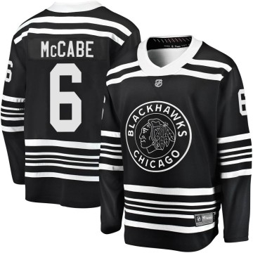 Premier Fanatics Branded Men's Jake McCabe Chicago Blackhawks Breakaway Alternate 2019/20 Jersey - Black