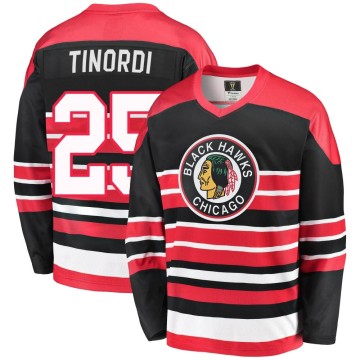 Premier Fanatics Branded Men's Jarred Tinordi Chicago Blackhawks Breakaway Heritage Jersey - Red/Black