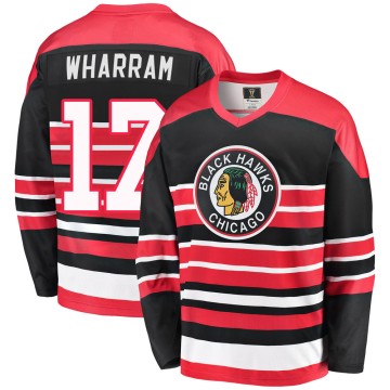 Premier Fanatics Branded Men's Kenny Wharram Chicago Blackhawks Breakaway Heritage Jersey - Red/Black