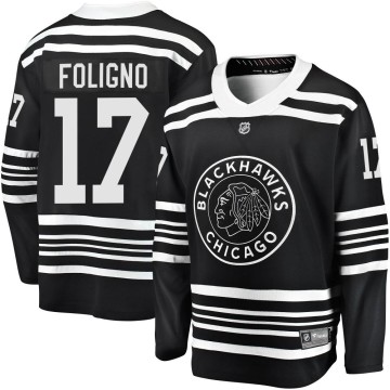 Premier Fanatics Branded Men's Nick Foligno Chicago Blackhawks Breakaway Alternate 2019/20 Jersey - Black