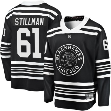 Premier Fanatics Branded Men's Riley Stillman Chicago Blackhawks Breakaway Alternate 2019/20 Jersey - Black