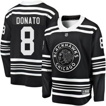 Premier Fanatics Branded Men's Ryan Donato Chicago Blackhawks Breakaway Alternate 2019/20 Jersey - Black