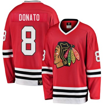 Premier Fanatics Branded Men's Ryan Donato Chicago Blackhawks Breakaway Red Heritage Jersey - Black