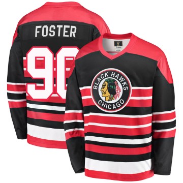 Premier Fanatics Branded Men's Scott Foster Chicago Blackhawks Breakaway Heritage Jersey - Red/Black
