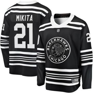Premier Fanatics Branded Men's Stan Mikita Chicago Blackhawks Breakaway Alternate 2019/20 Jersey - Black