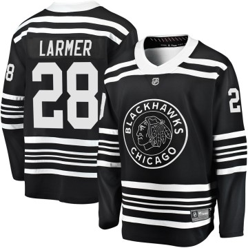 Premier Fanatics Branded Men's Steve Larmer Chicago Blackhawks Breakaway Alternate 2019/20 Jersey - Black