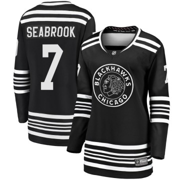Premier Fanatics Branded Women's Brent Seabrook Chicago Blackhawks Breakaway Alternate 2019/20 Jersey - Black