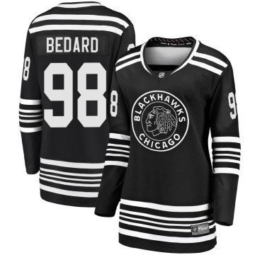 Premier Fanatics Branded Women's Connor Bedard Chicago Blackhawks Breakaway Alternate 2019/20 Jersey - Black