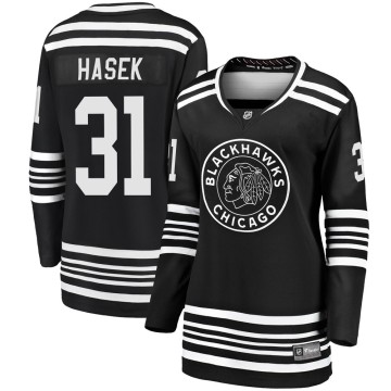 Premier Fanatics Branded Women's Dominik Hasek Chicago Blackhawks Breakaway Alternate 2019/20 Jersey - Black