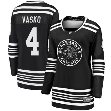 Premier Fanatics Branded Women's Elmer Vasko Chicago Blackhawks Breakaway Alternate 2019/20 Jersey - Black