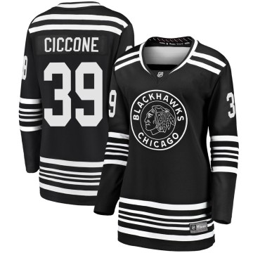 Premier Fanatics Branded Women's Enrico Ciccone Chicago Blackhawks Breakaway Alternate 2019/20 Jersey - Black