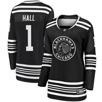 Premier Fanatics Branded Women's Glenn Hall Chicago Blackhawks Breakaway Alternate 2019/20 Jersey - Black