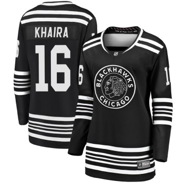 Premier Fanatics Branded Women's Jujhar Khaira Chicago Blackhawks Breakaway Alternate 2019/20 Jersey - Black