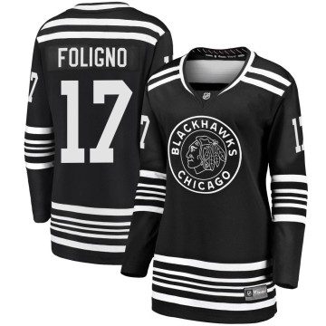 Premier Fanatics Branded Women's Nick Foligno Chicago Blackhawks Breakaway Alternate 2019/20 Jersey - Black