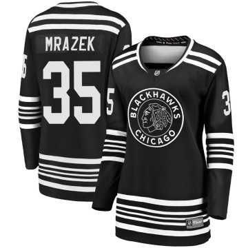Premier Fanatics Branded Women's Petr Mrazek Chicago Blackhawks Breakaway Alternate 2019/20 Jersey - Black