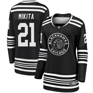 Premier Fanatics Branded Women's Stan Mikita Chicago Blackhawks Breakaway Alternate 2019/20 Jersey - Black