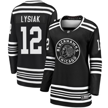 Premier Fanatics Branded Women's Tom Lysiak Chicago Blackhawks Breakaway Alternate 2019/20 Jersey - Black