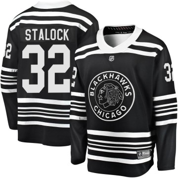Premier Fanatics Branded Youth Alex Stalock Chicago Blackhawks Breakaway Alternate 2019/20 Jersey - Black