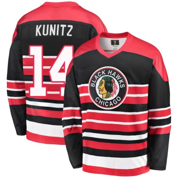 Premier Fanatics Branded Youth Chris Kunitz Chicago Blackhawks Breakaway Heritage Jersey - Red/Black