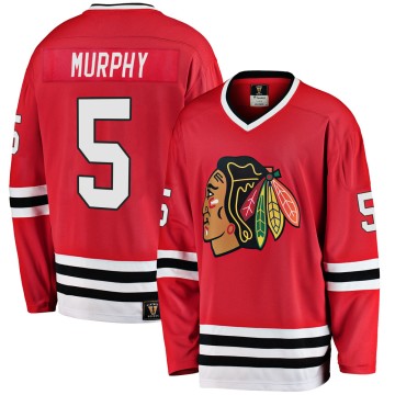 Premier Fanatics Branded Youth Connor Murphy Chicago Blackhawks Breakaway Red Heritage Jersey - Black