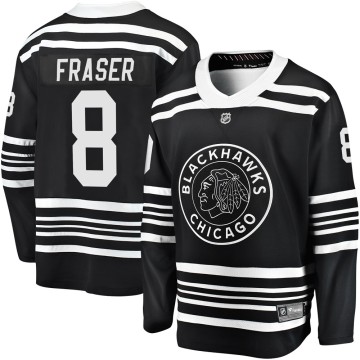 Premier Fanatics Branded Youth Curt Fraser Chicago Blackhawks Breakaway Alternate 2019/20 Jersey - Black