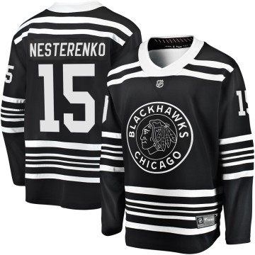 Premier Fanatics Branded Youth Eric Nesterenko Chicago Blackhawks Breakaway Alternate 2019/20 Jersey - Black