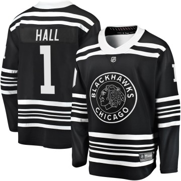 Premier Fanatics Branded Youth Glenn Hall Chicago Blackhawks Breakaway Alternate 2019/20 Jersey - Black