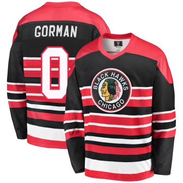 Premier Fanatics Branded Youth Liam Gorman Chicago Blackhawks Breakaway Heritage Jersey - Red/Black