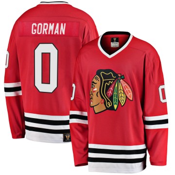 Premier Fanatics Branded Youth Liam Gorman Chicago Blackhawks Breakaway Red Heritage Jersey - Black