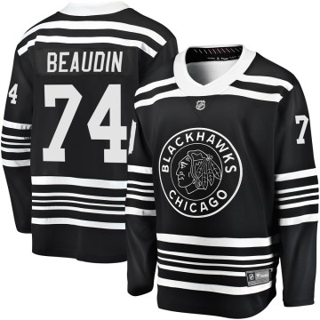Premier Fanatics Branded Youth Nicolas Beaudin Chicago Blackhawks Breakaway Alternate 2019/20 Jersey - Black