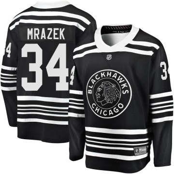 Premier Fanatics Branded Youth Petr Mrazek Chicago Blackhawks Breakaway Alternate 2019/20 Jersey - Black