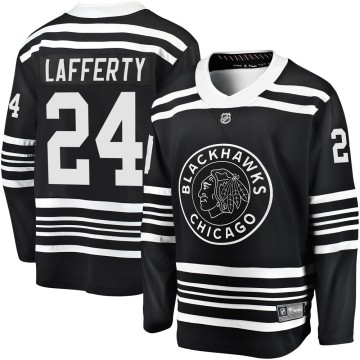 Premier Fanatics Branded Youth Sam Lafferty Chicago Blackhawks Breakaway Alternate 2019/20 Jersey - Black